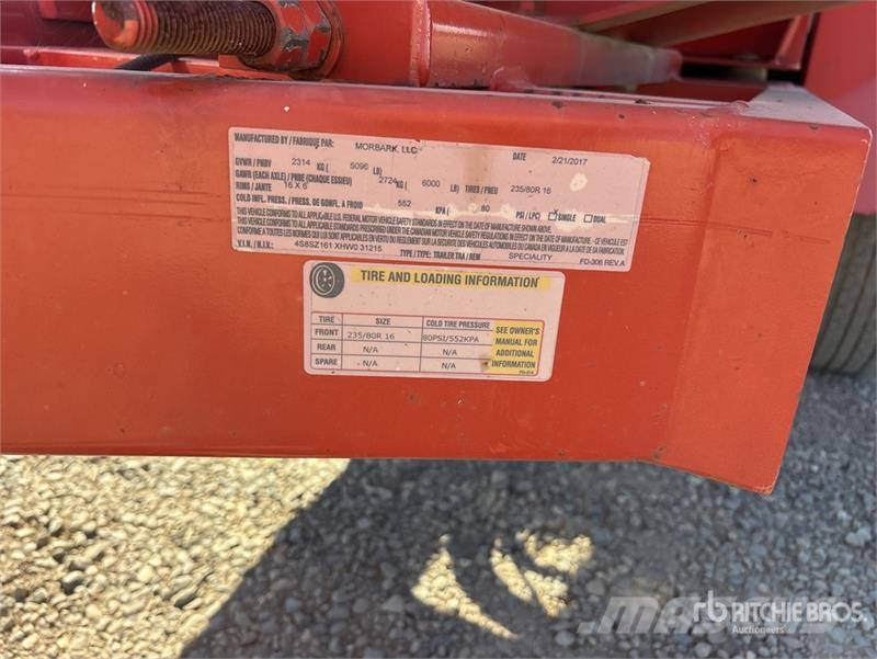 Morbark Tow-Behind Wood Chipper ماكينات تقطيع أخشاب الحراجة