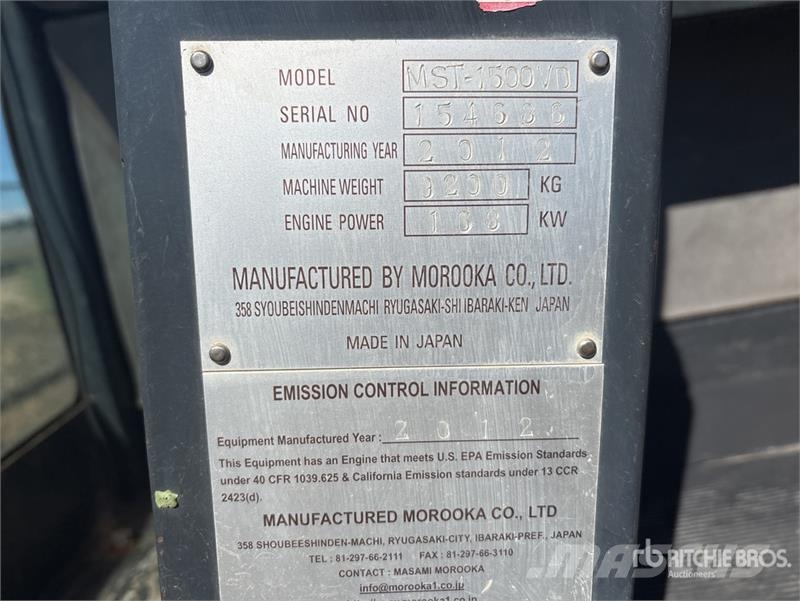 Morooka MST1500 Construcción - Otros