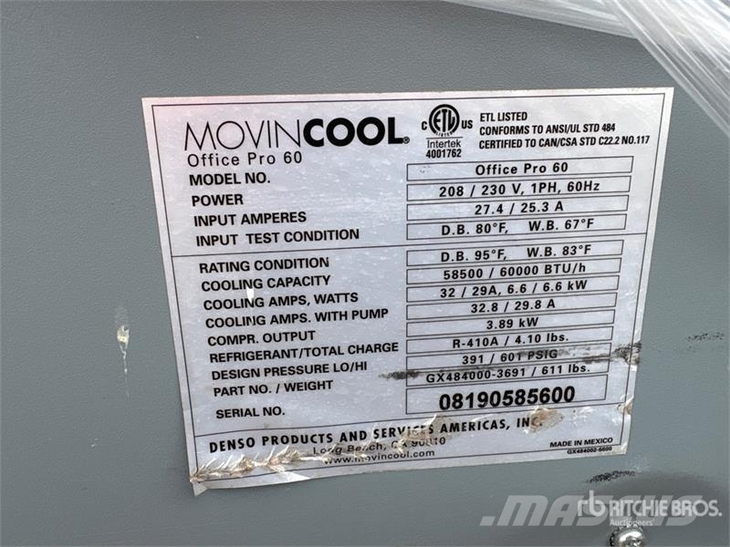  MovinCool Air Conditioner Ogrevalna in odtajevalna oprema