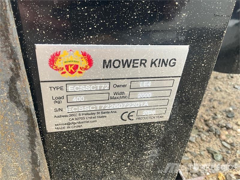 Mower King ECSSCT72 60 in Skid Steer Trencher (Unu Koparki łańcuchowe