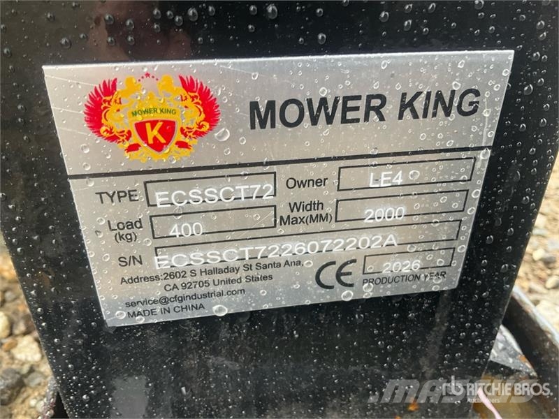 Mower King ECSSCT72 60 in Skid Steer Trencher (Unu Koparki łańcuchowe