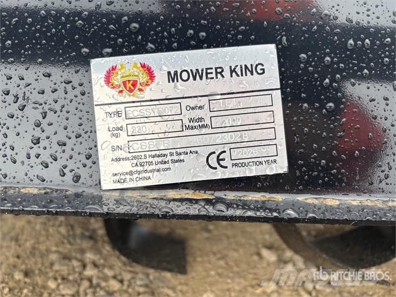 Mower King ECSSTR072 72 in Skid Steer Tiller (Unus Rotorkopeggen / rototillers