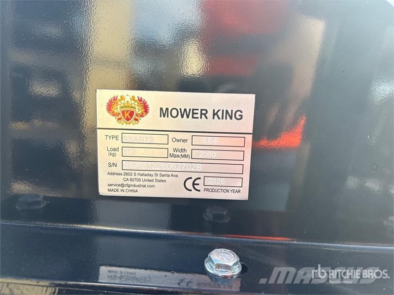 Mower King SSAB72 72 in Skid Steer Broom (Unused) Süpürgeler