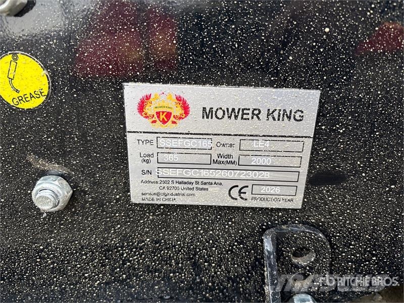  Mower King SSEFGC165 72 in Skid Steer Flail  (Unus جزازات