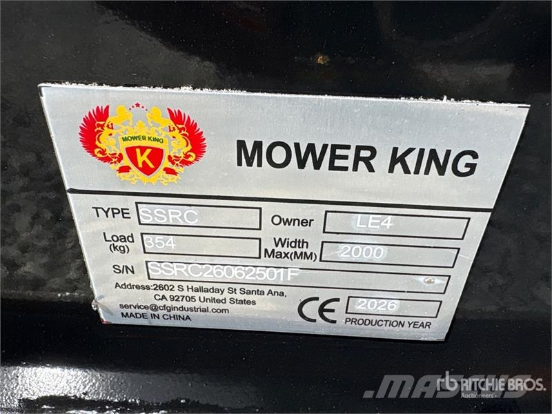  Mower King SSRC 72 in Skid Steer Brush Cutter (Unu Sekačky namontované a tažené