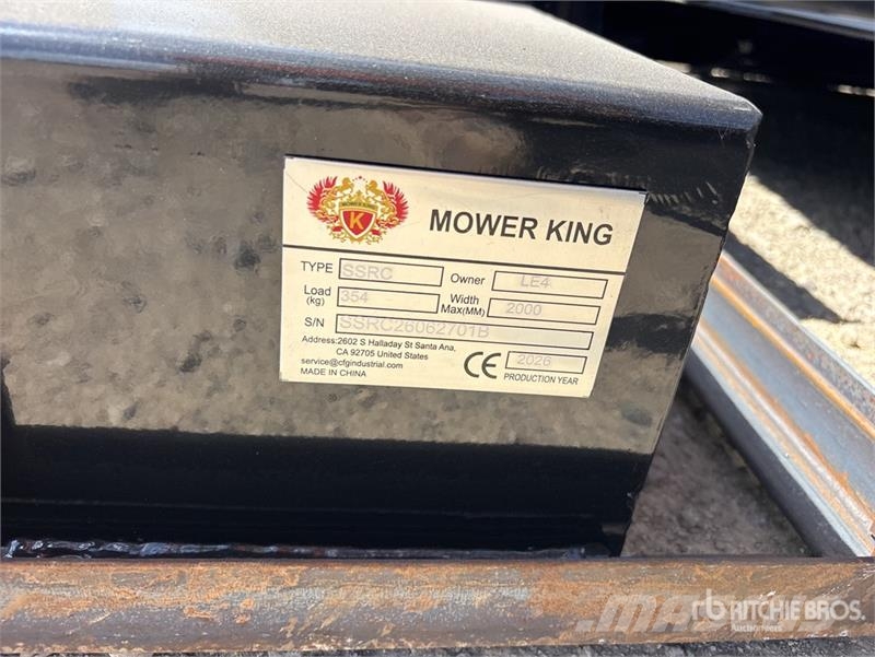 Mower King SSRC 72 in Skid Steer Brush Cutter (Unu Sekačky namontované a tažené