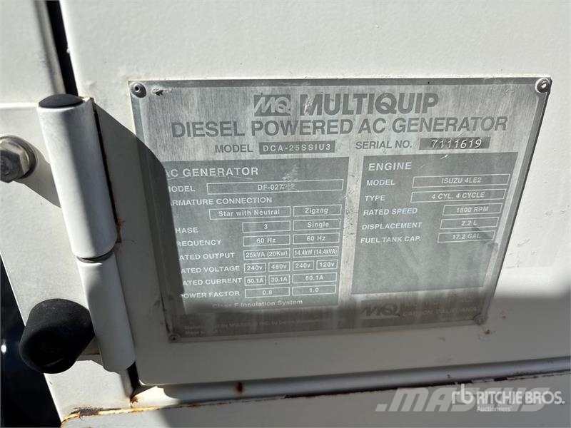 MQ DCA-25SSIU3 20 kW Mobile Generator Set Generadores diésel