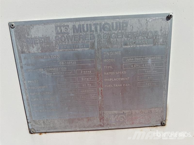 MQ Power 68 kW Generator Set Dizelski agregati