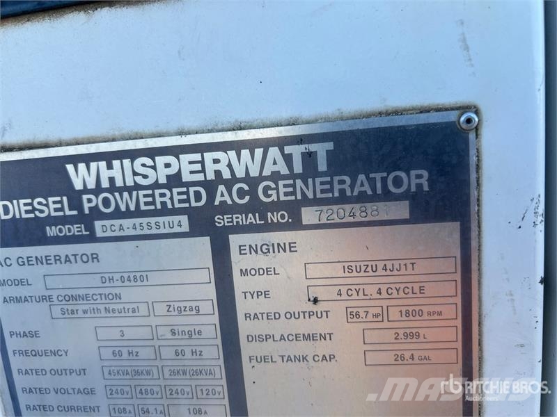 MQ Power DCA-45SSIU4 36 kW Mobile Generator Set Generadores diésel