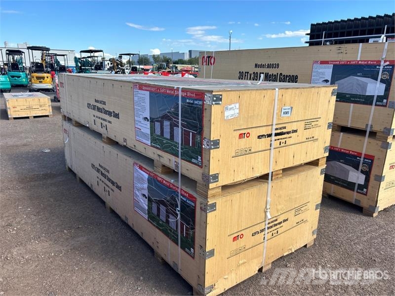  MTO A4230G Triple Garage Metal Shed (Unused) Hangar
