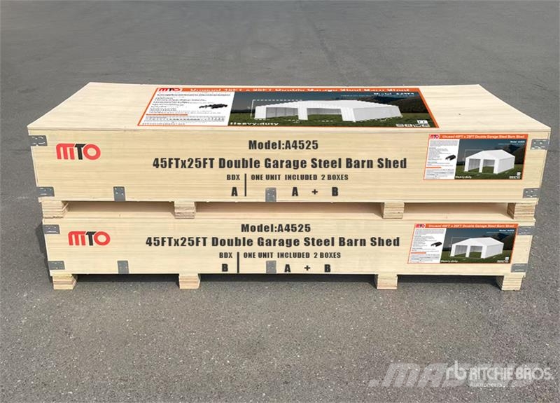 MTO A4525 Double Garage Metal Storage Building (Un Čelični okviri za građevine