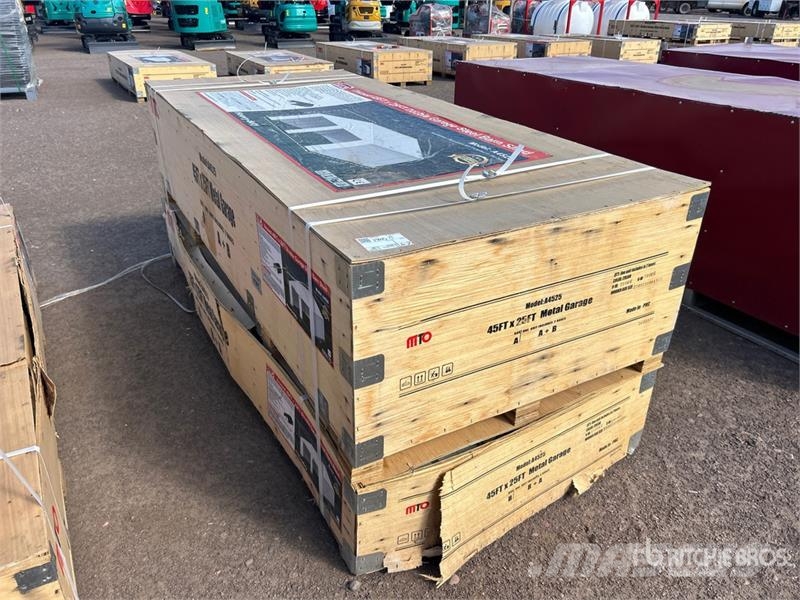 MTO A4525 Double Garage Metal Shed (Unused) Стальные каркасные здания