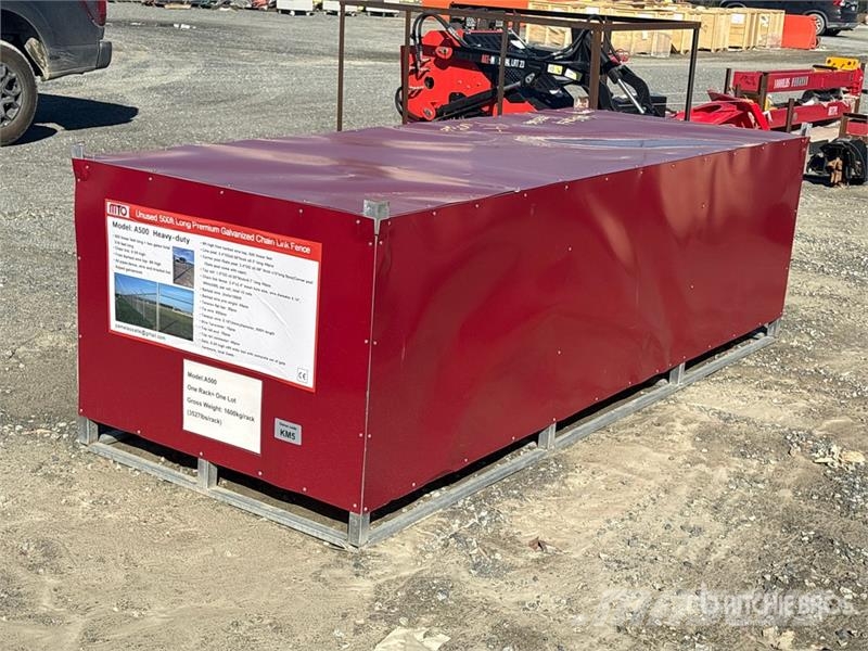  MTO A500 500 ft x 6 ft Chain Link Fencing (Unused) フェンス機材