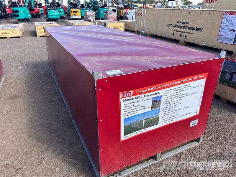  MTO A500 500 ft x 6 ft Chain Link Fencing (Unused) Fencing equipment