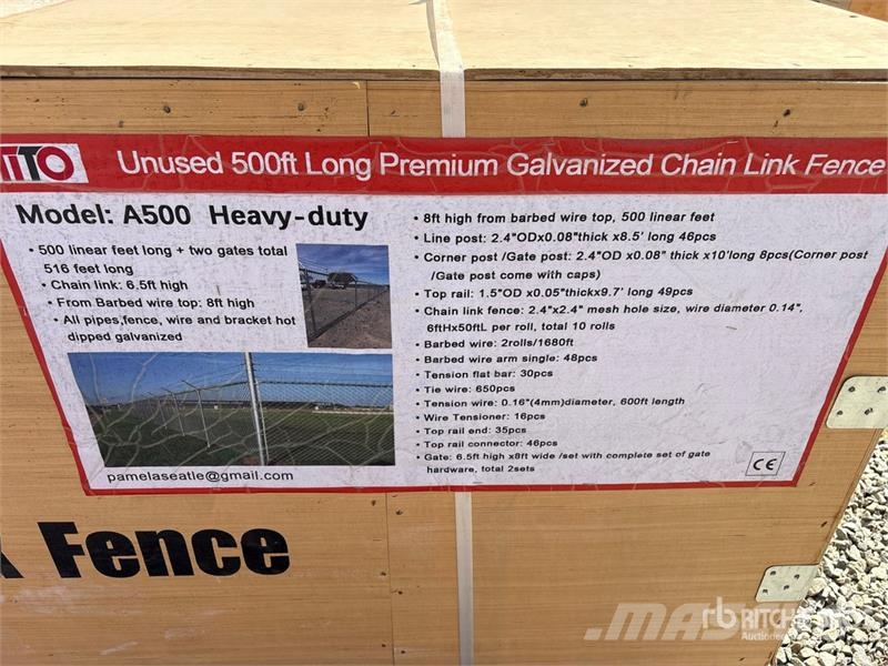 MTO A500 Chain Link Fencing (Unused) Gårds‐husdyr gjerder