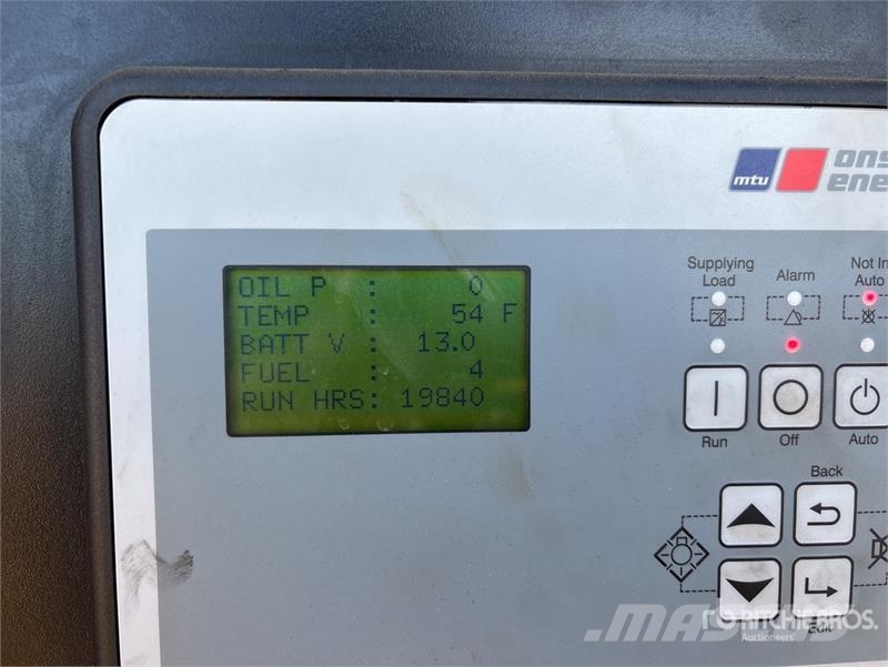 MTU ONSITE ENERGY DG04RZ055V1M00001 20 kW Skid-Mounted Dizelski agregati
