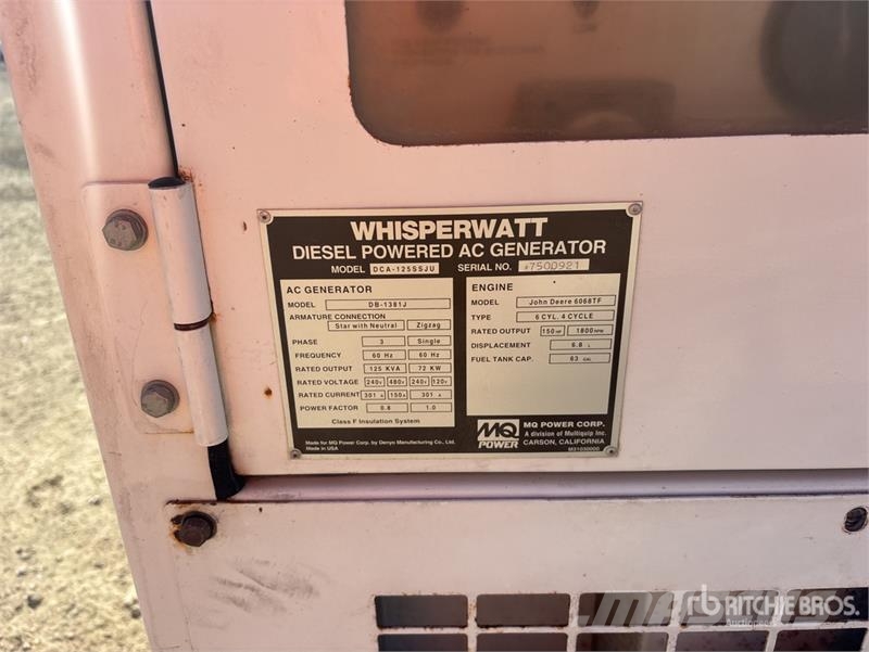 MultiQuip DCA-125SSJU Générateurs diesel