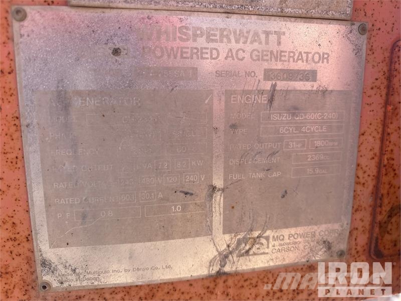 MultiQuip DCA-25SSA-1 25 kW Skid-Mounted Generator Set Diesel Generators