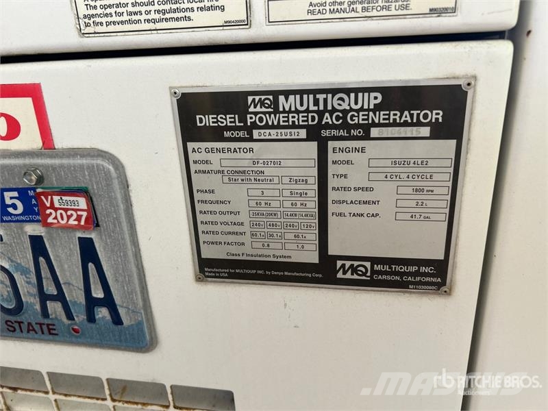 MultiQuip DCA-25USI2 Diesel Generators