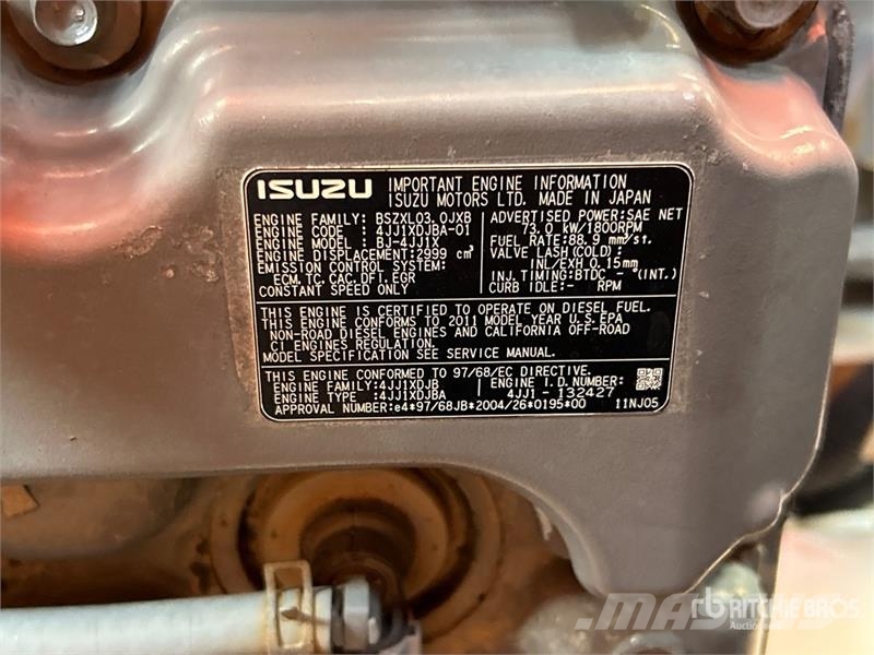 MultiQuip DCA-70SSIU2 Dízel áramfejlesztők