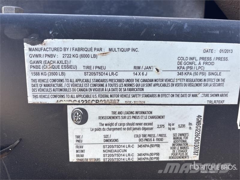 MultiQuip DH04801 Mobile Generator Set مولدات ديزل