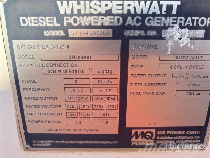 MultiQuip DH04801 Mobile Generator Set مولدات ديزل