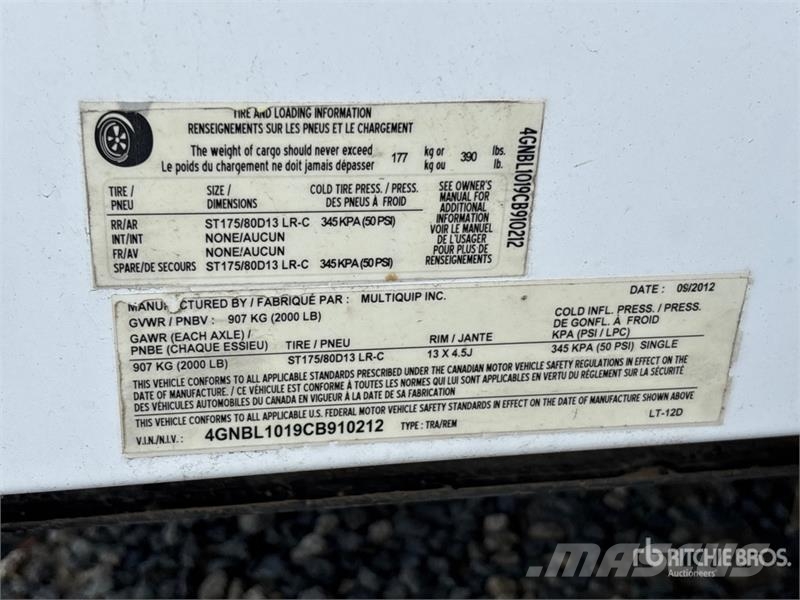 MultiQuip LT12 Apšvietimo bokšteliai