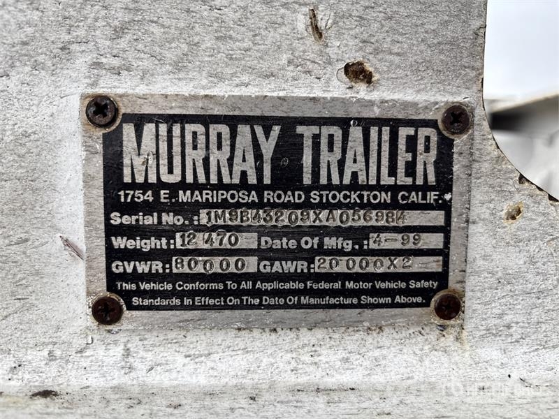 Murray 40 ton T/A Removable Gooseneck Lowboy Trailer 低架裝載車