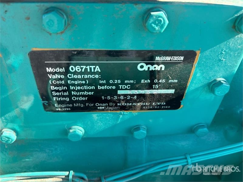 Onan 150 kW Skid-Mounted Generator Set Diesel Generators