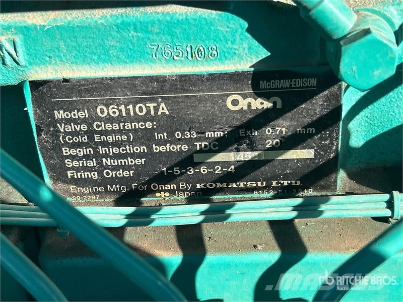 Onan 250 kW Skid-Mounted Generator Set Дизельні генератори