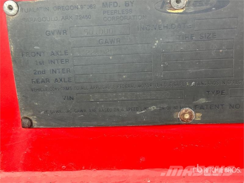 Peerless S/A Heavy-Haul Jeep Citas piekabes