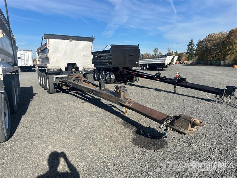 Pioneer 17 ft 6 in Quad/A Turntable Pup Dump Trailer Самоскиди