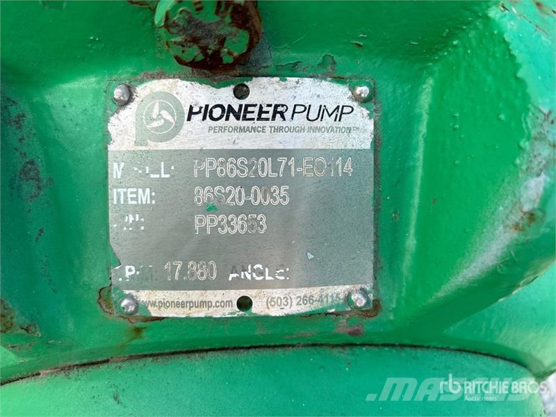 Pioneer Pump PP86S20L71-E0114 Vacuum Assist Water Pump Vandpumper