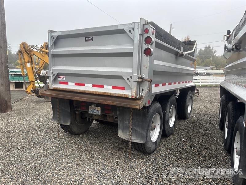 Pioneer Truckweld 15 ft 6 in Tri/A Turntable Pup Dump Trai Tipphengere
