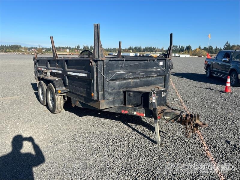 PJ 14 ft T/A Dump Utility Trailer 自卸拖车