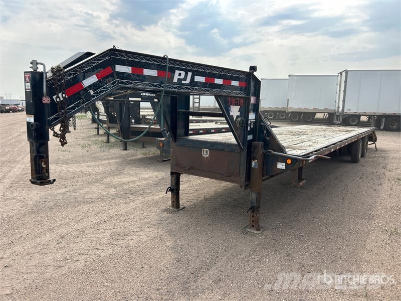 PJ 35 ft T/A Gooseneck Equipment Trailer Oprijwagen