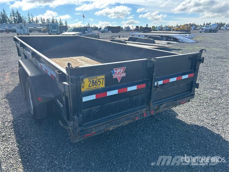 PJ Trailers Trailers 16 ft T/A Dump Utility Trailer Самоскиди