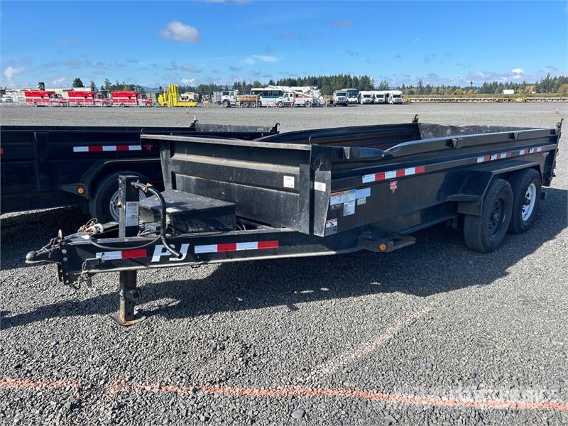 PJ Trailers Trailers 16 ft T/A Dump Utility Trailer Самоскиди