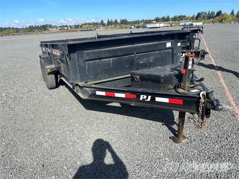 PJ Trailers Trailers 16 ft T/A Dump Utility Trailer Самоскиди
