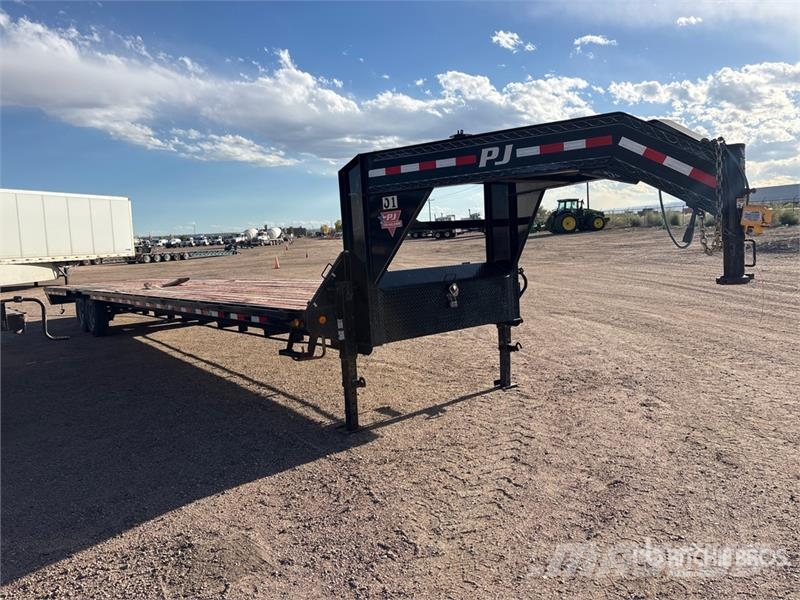 PJ Trailers Trailers 40 ft T/A Gooseneck Flatbed Trai 平板式/側卸式拖車