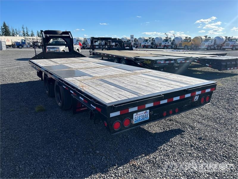 PJ Trailers Trailers LD 202 20 ft Tri/A Gooseneck Fla Platformas/izkraušana no sāniem