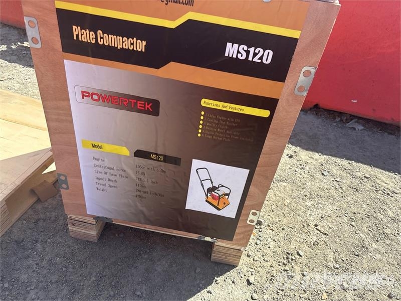 Powertek MS120 Vibratory Plate Compactor (Unused) Plate compactors