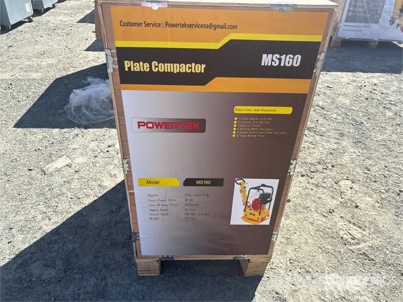 Powertek Ms160 Vibratory Plate Compactor Plate compactors