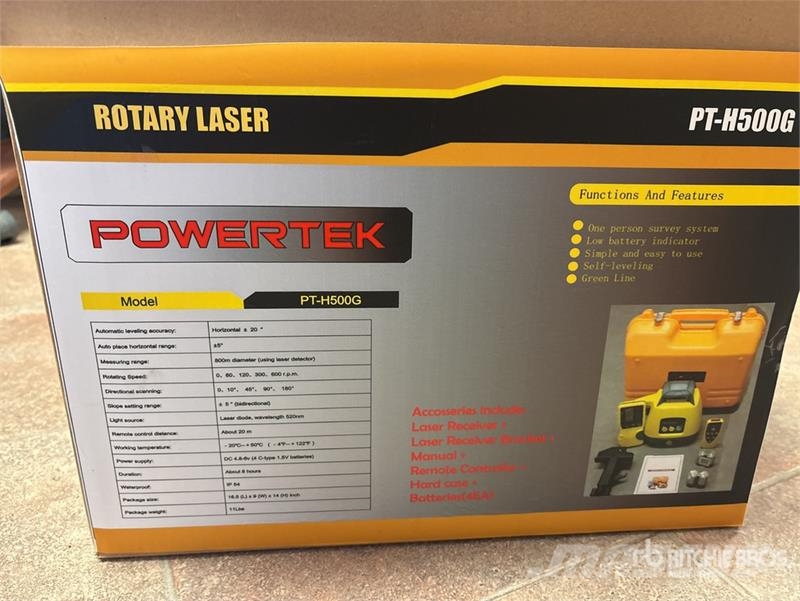 Powertek PT-H500G Rotary Laser Andet tilbehør