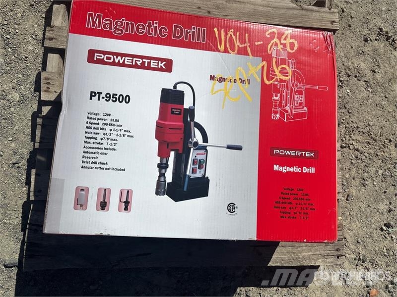 Powertek PT9500 Magnetic Drill (Unused) Otros componentes