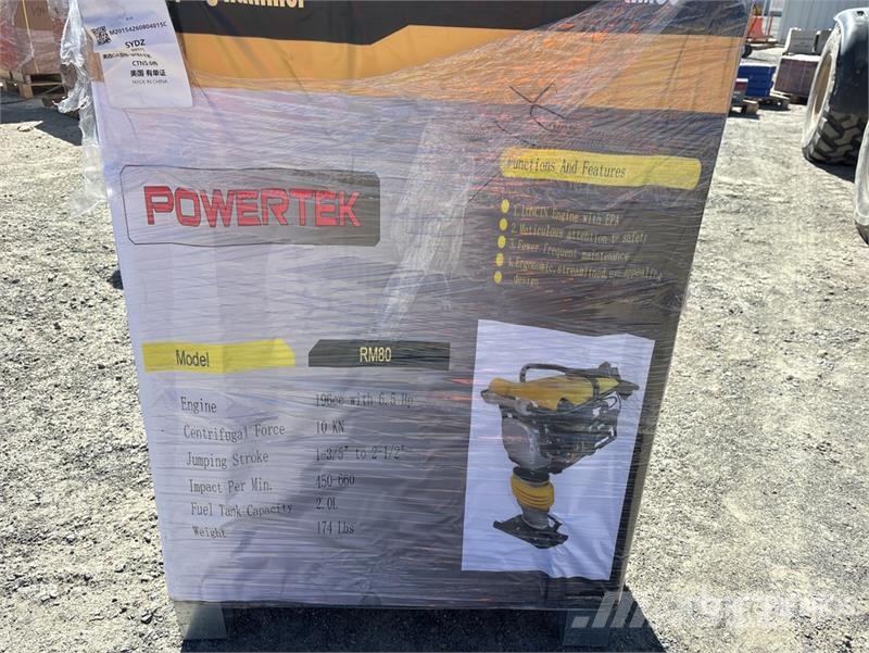 Powertek RM80 Jumping Jack Tamper (Unused) 匝道机
