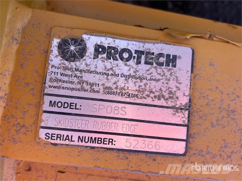 Pro-tech SP08S 96 in Skid Steer Snow Pusher 제설 블레이드 및 제설기