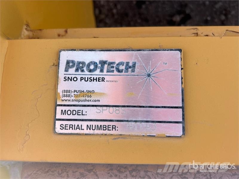 Pro-tech SP08S 96 in Skid Steer Snow Pusher 제설 블레이드 및 제설기