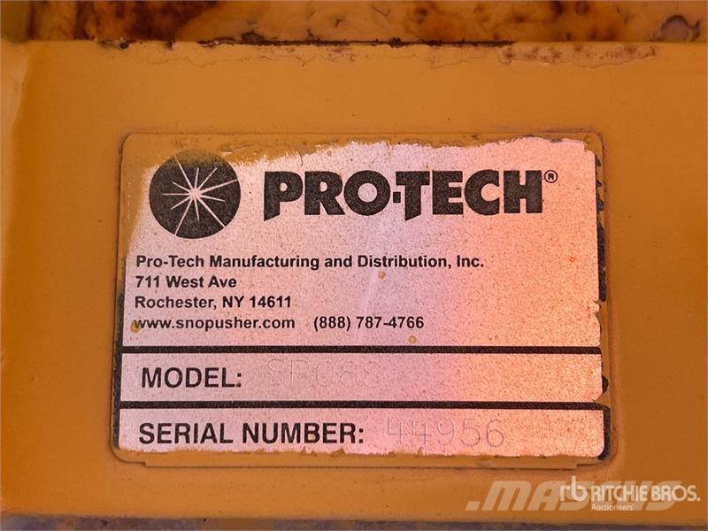 Pro-tech SP08S 96 in Skid Steer Snow Pusher 제설 블레이드 및 제설기