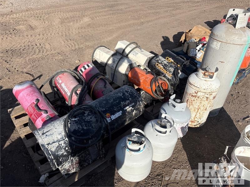 Propane heaters, 5 propane tanks Muud põllumajandusmasinad
